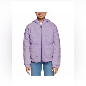 NWT Lucky Brand Youth Light Weight Full Zip Hoodie Purple Youth